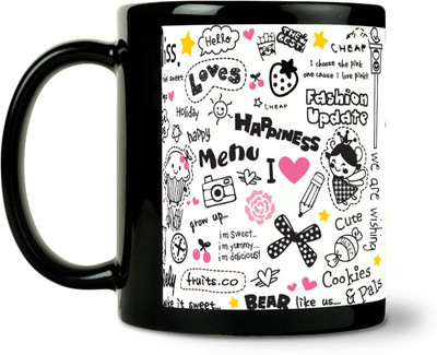 54% OFF on ShopMantra Happiness Pattern Ceramic Mug 300 ml 54% OFF on ShopMantra Happiness Pattern Ceramic Mug 300 ml
