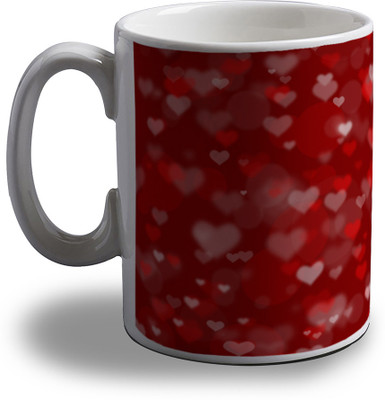 15% OFF on Artifa Full Of Hearts Porcelain, Ceramic Mug 350 ml 15% OFF on Artifa Full Of Hearts Porcelain, Ceramic Mug 350 ml
