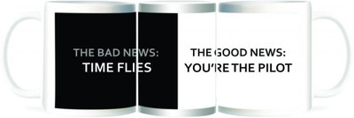 50% OFF on Refeel Gifts Time Flies - You Are The Pilot Ceramic Mug 325 ml 50% OFF on Refeel Gifts Time Flies - You Are The Pilot Ceramic Mug 325 ml