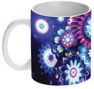 63% OFF on Mugwala Abstract flower design Ceramic Mug 350 ml 63% OFF on Mugwala Abstract flower design Ceramic Mug 350 ml
