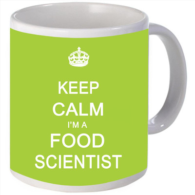 Snoogg Keep calm im a foodcientist Porcelain Bone China Coffee Ceramic Mug