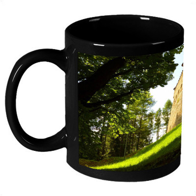 72% OFF on AMY Abstract White Handsfree Ceramic Mug 325 ml