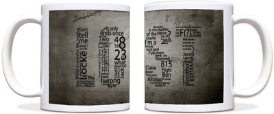 60% OFF on ShopMantra Printted LOST design Black Ceramic Mug 300 ml