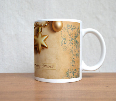 60% OFF on StyBuzz Merry Christmas Golden Christmas Ceramic Mug 300 ml 60% OFF on StyBuzz Merry Christmas Golden Christmas Ceramic Mug 300 ml