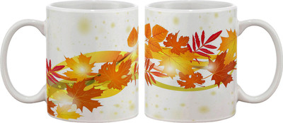 15% OFF on Artifa Autumn Leaves Falling Porcelain, Ceramic Mug 350 ml 15% OFF on Artifa Autumn Leaves Falling Porcelain, Ceramic Mug 350 ml