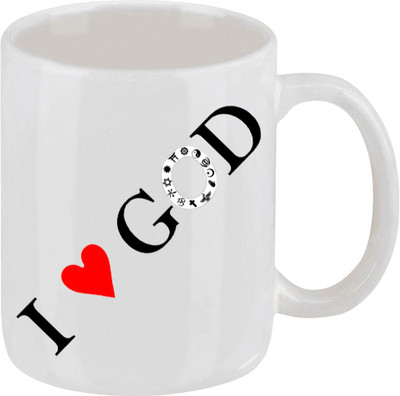 28% OFF on Ellicon D69 I Love God Ceramic Mug 325 ml 28% OFF on Ellicon D69 I Love God Ceramic Mug 325 ml