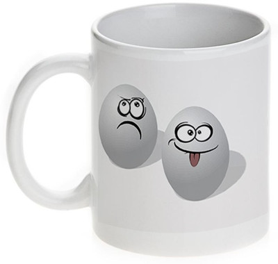 63% OFF on Mugwala Happy & Sad Eggish Friend Ceramic Mug 350 ml 63% OFF on Mugwala Happy & Sad Eggish Friend Ceramic Mug 350 ml