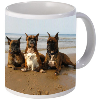 Snoogg Dog's Make friends Ceramic Mug Snoogg Dog's Make friends Ceramic Mug
