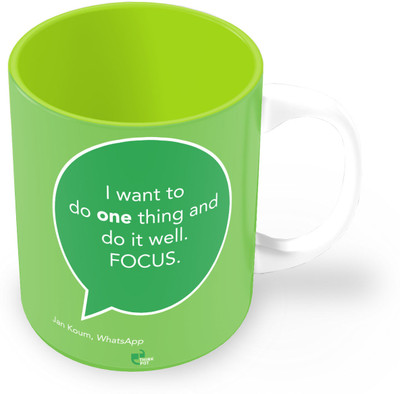 25% OFF on Thinkpot I Want To Do One Thing And Do It Well - Jan Koum, Whatsapp Ceramic Mug 325 ml 25% OFF on Thinkpot I Want To Do One Thing And Do It Well - Jan Koum, Whatsapp Ceramic Mug 325 ml