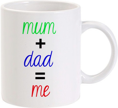 50% OFF on LOLprint Mum Dad Me Ceramic Mug 325 ml 50% OFF on LOLprint Mum Dad Me Ceramic Mug 325 ml
