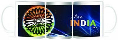 50% OFF on Refeel Gifts I Love India Ceramic Mug 325 ml