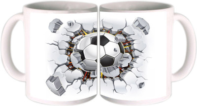 25% OFF on Shopkeeda FIFA 2014 Football Dish Ceramic Mug 350 ml