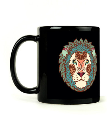30% OFF on Lovely Collection Black Zodiac Leo Sunsign Ceramic Mug