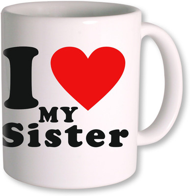 50% OFF on Photogiftsindia I Love Sister Ceramic Mug 350 g