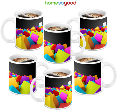 49% OFF on Homesogood Odd One Out Ceramic Mug 280 ml, Pack of 6 49% OFF on Homesogood Odd One Out Ceramic Mug 280 ml, Pack of 6
