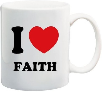 40% OFF on Teeskart I Love Faith Porcelain Mug 300 ml 40% OFF on Teeskart I Love Faith Porcelain Mug 300 ml