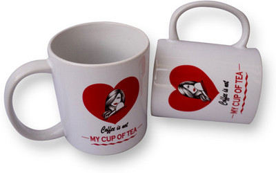 Stupid Intelligent Love Ceramic Mug 5.5 ml, Pack of 2 Stupid Intelligent Love Ceramic Mug 5.5 ml, Pack of 2