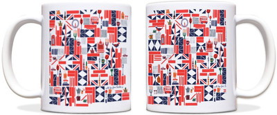 60% OFF on ShopMantra Love London Black Ceramic Mug 300 ml