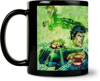 9% OFF on ShopMantra Fighting Superman Ceramic Mug 300 ml