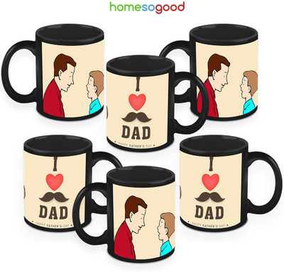 41% OFF on Homesogood Love You Dad Coffee Ceramic Mug 325 ml, Pack of 6 41% OFF on Homesogood Love You Dad Coffee Ceramic Mug 325 ml, Pack of 6