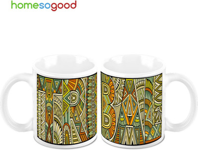 45% OFF on HomeSoGood The African Safari Ceramic Mug 325 ml, Pack of 2 45% OFF on HomeSoGood The African Safari Ceramic Mug 325 ml, Pack of 2