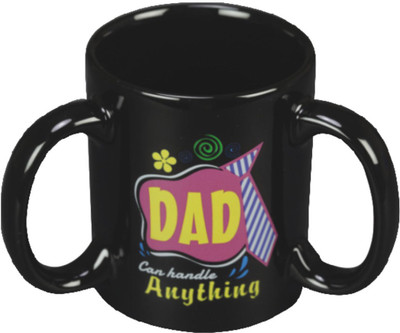 32% OFF on Red Moments DAD Ceramic Mug 350 ml