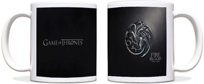 60% OFF on ShopMantra Game of Thrones Targaryen Black Ceramic Mug 300 ml