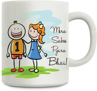 Giftsbymeeta Sweet Brother Rakhi Gift Ceramic Mug