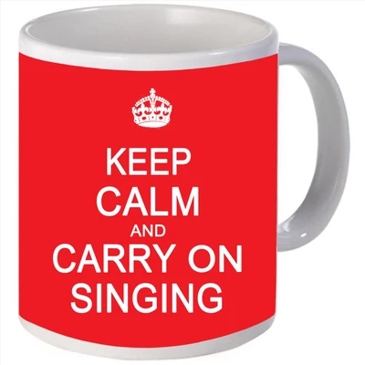 Snoogg Keep calm and carry oninging Porcelain Bone China Coffee Ceramic Mug