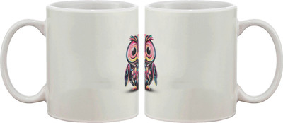 Artifa Colourful Owl Porcelain, Ceramic Mug 350 ml Artifa Colourful Owl Porcelain, Ceramic Mug 350 ml