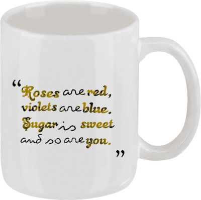 16% OFF on Ellicon Roses Are Red Ceramic Mug 16% OFF on Ellicon Roses Are Red Ceramic Mug