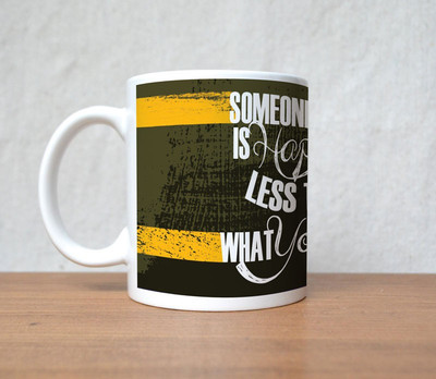 33% OFF on StyBuzz Some Happy What U Have Porcelain Mug 300 ml 33% OFF on StyBuzz Some Happy What U Have Porcelain Mug 300 ml