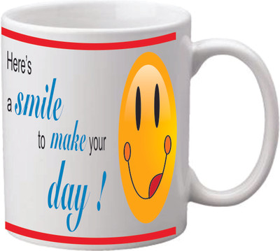63% OFF on Mugwala Make Your Day Ceramic Mug