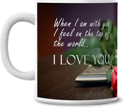 50% OFF on Lovely Collection Love Quote Ceramic Mug 50% OFF on Lovely Collection Love Quote Ceramic Mug