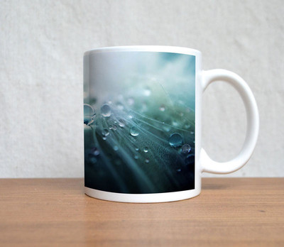 60% OFF on StyBuzz Water Droplets Art Porcelain Mug 300 ml