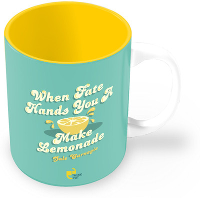 25% OFF on Thinkpot When Fate Hands You A Lemon, Make A Lemonade - Dale Carnegie Ceramic Mug 325 ml 25% OFF on Thinkpot When Fate Hands You A Lemon, Make A Lemonade - Dale Carnegie Ceramic Mug 325 ml