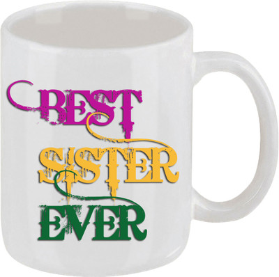 16% OFF on Ellicon 6 Best Sister Ever Ceramic Mug