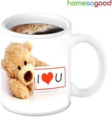 41% OFF on Home So Good Cute Teddy Love U Ceramic Mug 280 ml 41% OFF on Home So Good Cute Teddy Love U Ceramic Mug 280 ml