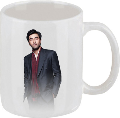 28% OFF on Ellicon C144 Ranbir Kapoor Coffee Ceramic Mug 325 ml