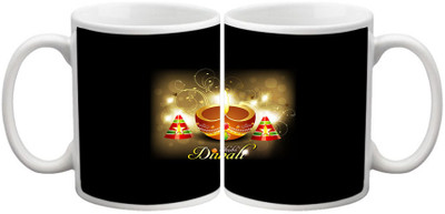 62% OFF on Shopkeeda Diwali SMG032915 Ceramic Mug