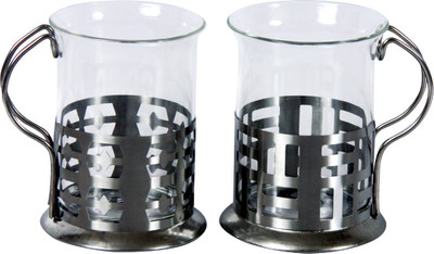 66% OFF on KBE Angled Glass, Silver Mug 300 ml, Pack of 2 66% OFF on KBE Angled Glass, Silver Mug 300 ml, Pack of 2