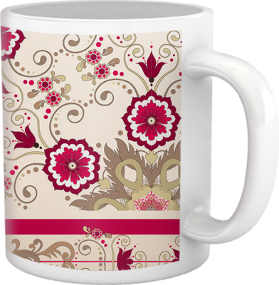 60% OFF on Tiedribbons Pure Vanity_Tru Concept_Overlap Pattern Ceramic Mug 325 ml