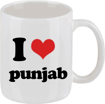 28% OFF on Ellicon D31 I Love Punjab Ceramic Mug 325 ml