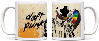 60% OFF on ShopMantra Animated Daft Punk Black Ceramic Mug 300 ml