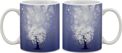 Artifa Tree In Snowy Night Porcelain, Ceramic Mug 350 ml Artifa Tree In Snowy Night Porcelain, Ceramic Mug 350 ml
