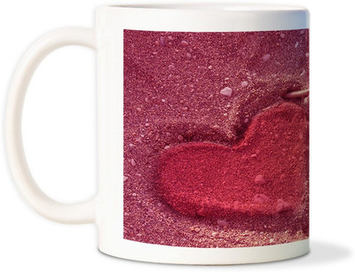 87% OFF on AMY Heart Sand Valentines Ceramic Mug 87% OFF on AMY Heart Sand Valentines Ceramic Mug