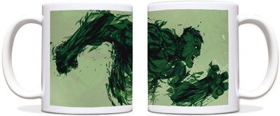 60% OFF on ShopMantra Hulk Running Black Ceramic Mug 300 ml