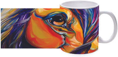 45% OFF on Printland Abstract Horse Ceramic Mug