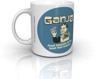 32% OFF on Bcreative Ganja Proud Supporter Of The Snack Food Industry Officially Licensed Ceramic Mug 350 ml