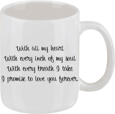 16% OFF on Ellicon 159 With All My Hearts Ceramic Mug